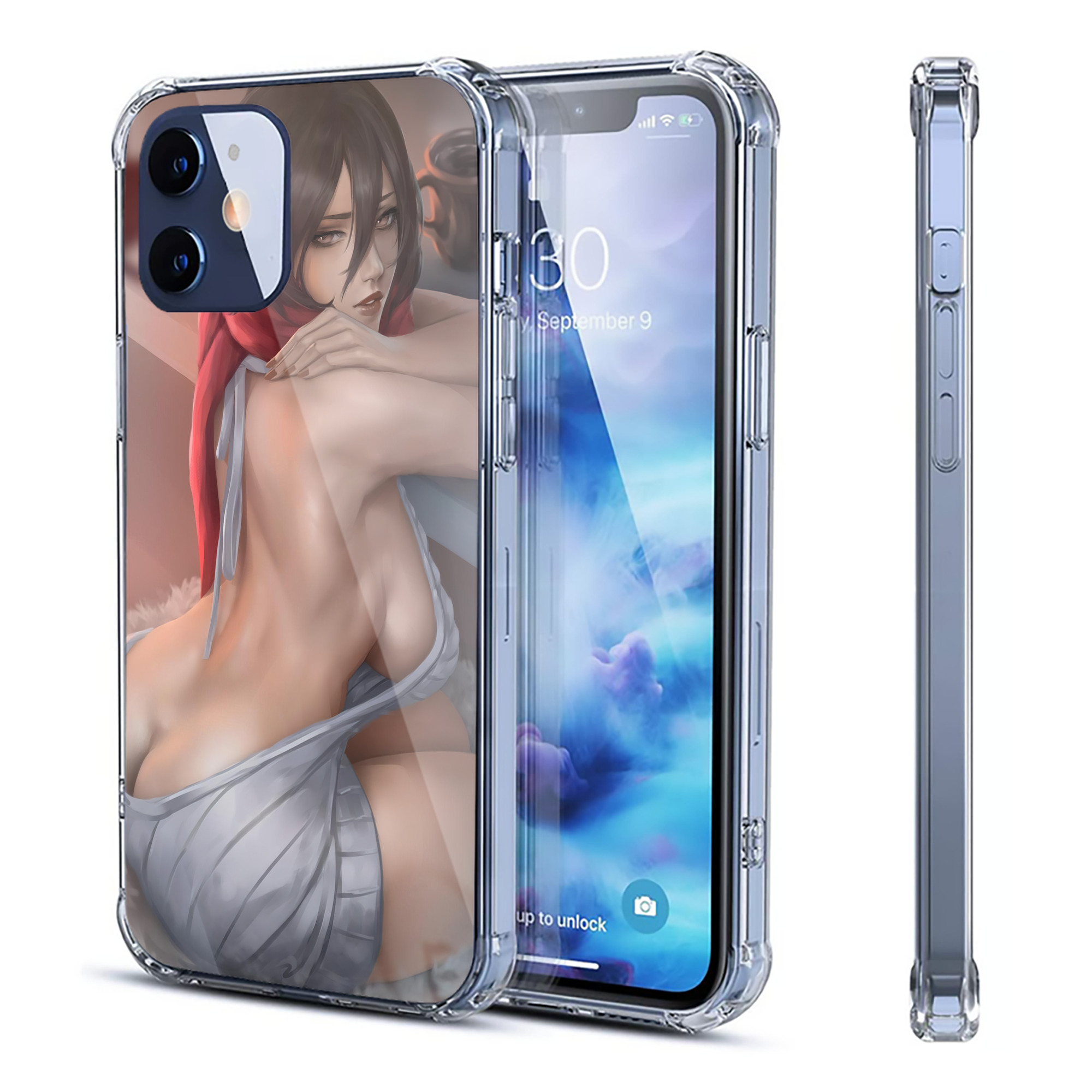 （画像用） 進撃の巨人 Attack on Titan 【iPhone 12シリーズ対応】透明スマホケース（クリアソフトケース）